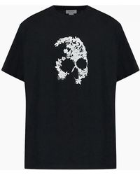 McQueen - T-Shirt With A Distinctive Skull Motif - Lyst