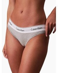 Calvin Klein - Icon Cotton Modal Bikini Brief, Heather - Lyst