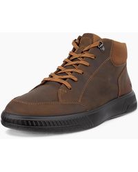 Ecco - Move Leather Ankle Boots - Lyst