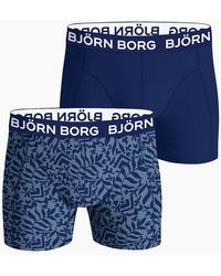 Björn Borg - 2-Pack Fern Leaf Bamboo Boxer Briefs - Lyst