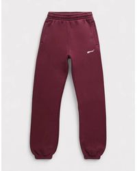 Off-White c/o Virgil Abloh - Logo Printed Sweatpants Burgundy - Lyst