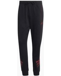 adidas - Three Stripes Slim Tapered Running Pants - Lyst