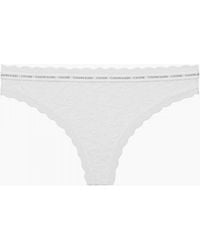 Calvin Klein - Ck One Lace Thong - Lyst