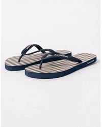 Aquascutum - Iconic Flip-Flops With Club Check Print - Lyst