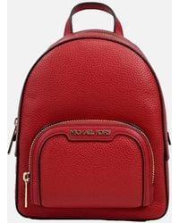 Michael Kors - Pebbled Leather Convertible Backpack With Inner And Outer Pockets - Lyst
