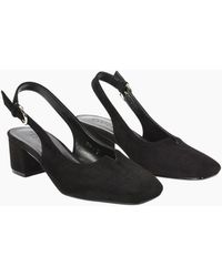XY London - Ladies Elowen Sling Back Mid Block Heel Court Shoes - Lyst