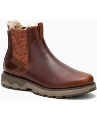 Caterpillar - Fandom Chelsea Fur Waterproof P312608 Cashew Leather Boots - Lyst