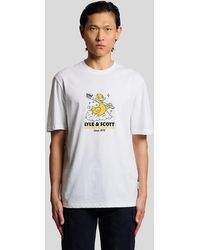 Lyle & Scott - Chest Print Graphic T-Shirt - Lyst