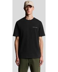 Lyle & Scott - Script Logo Cotton Crew Neck T-Shirt - Lyst