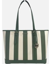 Michael Kors - Signature Pvc Shoulder Tote Bag With Adjustable Straps And Multiple - Lyst