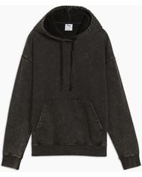 PUMA - Elevated Relaxed Wash Overhead Hoodie - Lyst