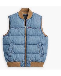 Levi's - Levi's Wstrn Puff Vst - Lyst