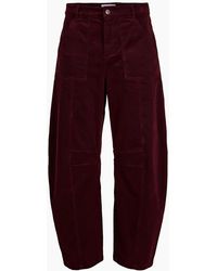 Nooki Design - Rosie Cord Barrel Jeans-Burgundy - Lyst