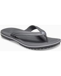 Crocs™ - Crocband Thermoplastic Slate/Smoke Flip Flops - Lyst