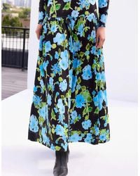 Ro&zo - Petite And Floral Dropped Waist Jersey Dress - Lyst