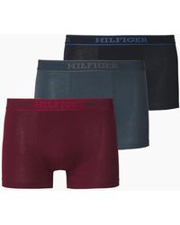Tommy Hilfiger - Trunks 3 Pack Hilfiger Monotype Repeat Logo Stretch Trunks - Lyst