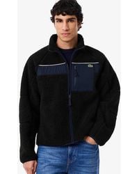 Lacoste - Colour-Block Sherpa Fleece Jacket - Lyst