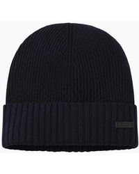 BOSS - Fati Virgin Wool Beanie - Lyst