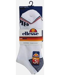 Ellesse - Low Cut Socks 3 Pack Regular Soft Cotton Gym Sports Trainer Socks - Lyst