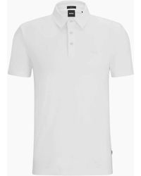 BOSS - Palosh Cotton Rubberised Logo Polo Shirt - Lyst