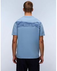Napapijri - Back Graphic Jersey Short Sleeve T-Shirt - Lyst