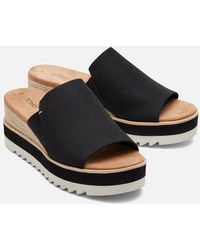 TOMS - Diana Mule Synthetic Wedges - Lyst