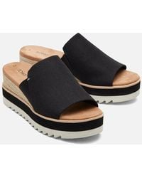 TOMS - Diana Mule Polyester Wedges - Lyst