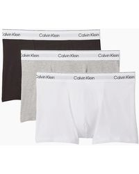Calvin Klein - 3 Pack Icon Cotton Stretch Relaxed Fit Trunk - Lyst