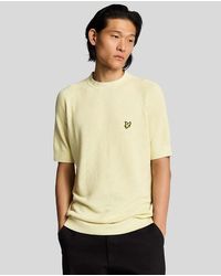 Lyle & Scott - Linen Blend Knitted T-Shirt - Lyst