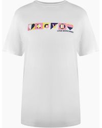 Love Moschino - Colourblock Logo T-Shirt - Lyst
