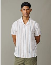 aubi - Abbey Cuban Collar Short Sleeved Shirt - Lyst
