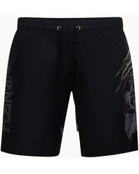 Philipp Plein - Plein Sport Golden Tiger Long Swim Shorts - Lyst