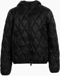 DIESEL - Quilted Hooded Coat - Lyst