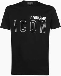 DSquared² - Icon Outline Logo T-Shirt - Lyst