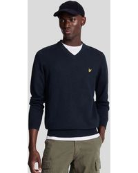 Lyle & Scott - Cotton Merino V Neck Jumper - Lyst