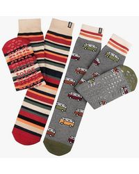 Totes - Toasties 3324 Original Slipper Socks Slipper Socks Campervan Stripe - Lyst