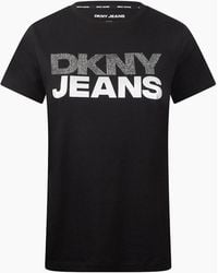 DKNY - Jeans Stacked Logo T-Shirts - Lyst