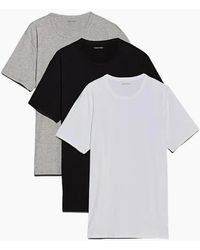 Calvin Klein - 3-Pack Cotton Microfibre Stretch Crew-Neck T-Shirts - Lyst