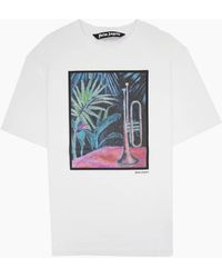 Palm Angels - Oil On Canvas Regular Fit T Shirt Multi - Lyst