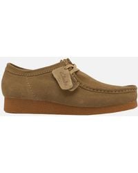 Clarks - Originals Wallabee Evo Suede Shoes Dark Sand - Lyst