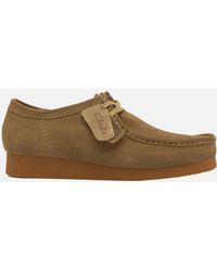 Clarks - Originals Wallabee Evo Suede Shoes Dark Sand - Lyst