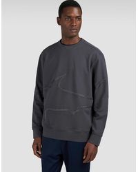 Paul & Shark - Embroidered X-Soft Fleece Cotton Sweatshirt - Lyst