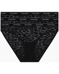 Calvin Klein - 3-Pack Modern Logo Lace Bikini Briefs - Lyst