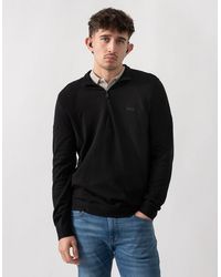 BOSS - Boss Momentum-Lite 1/4 Zip Funnel Neck Jumper - Lyst