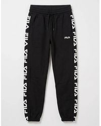 Fila - Jacquared Panel Pant Joggers - Lyst
