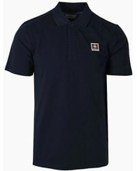 Aquascutum - Check Patch Polo Shirt - Lyst