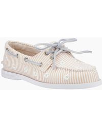 Sperry Top-Sider - Sperry Authentic Original Textile Seersucker Standard Boat Shoes - Lyst