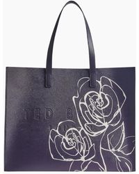 Ted Baker - Alumicin Linear Rose Extra Large Icon Bag - Lyst