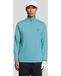 Lyle & Scott - Performance 1/4 Zip Midlayer - Lyst
