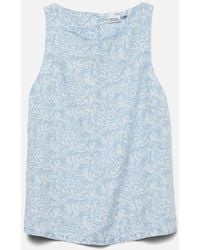 Vero Moda - Fleur Sleeveless Tencel Top Light Denim Lina - Lyst